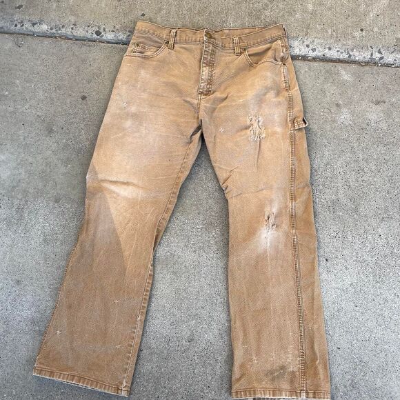 Dickies Men's Tan and Brown Carpenter Pants 34x30 - Picture 1 of 8